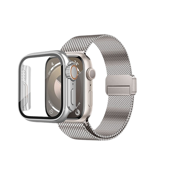 Curea Apple Watch - Grey + Case - HUSERO2
