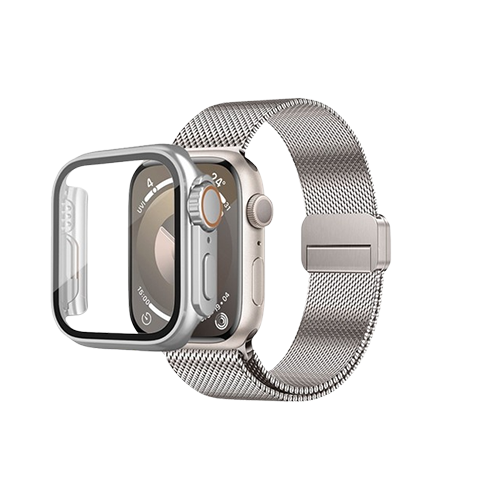 Curea Apple Watch - Grey + Case - HUSERO2