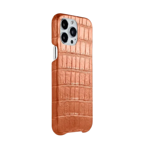 Husa iPhone  - Piele Orange - HUSERO2